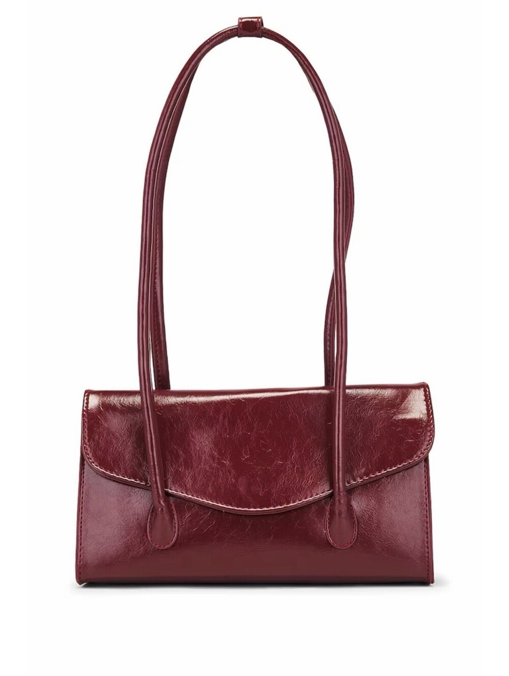 Patent Leather Shoulder Bag 8 Other Reasons  Burgundy As/is FLAW
